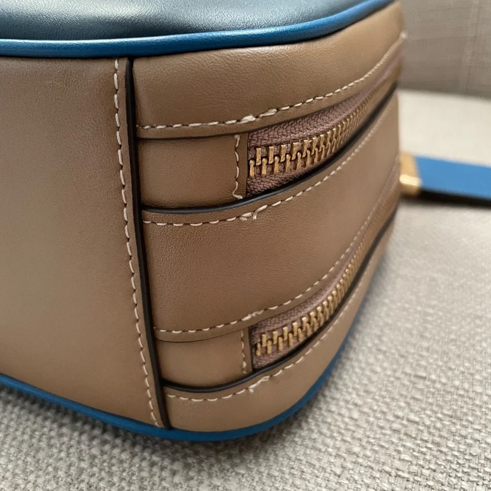 Coach Riley Lunchbox Bag In Colorblock dark denim multi - Picture 8 of 15